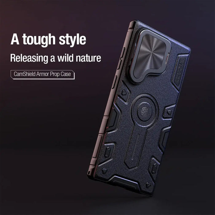 Nillkin CamShield Armor Prop Case for Samsung Galaxy S24 Ultra - black - Cell phone cases and covers<<<HurtelXML