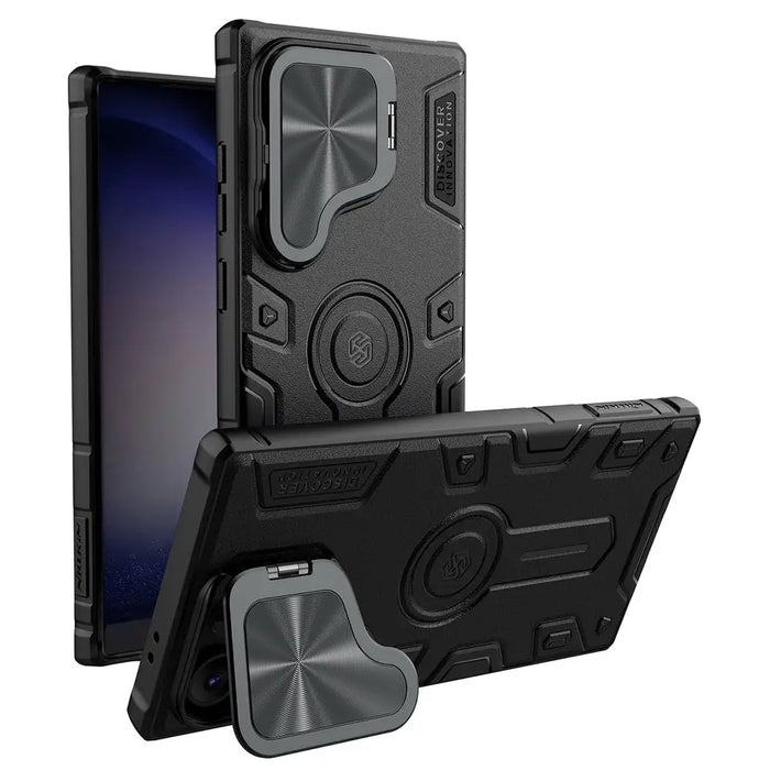 Nillkin CamShield Armor Prop Case for Samsung Galaxy S24 Ultra - black - Cell phone cases and covers<<<HurtelXML