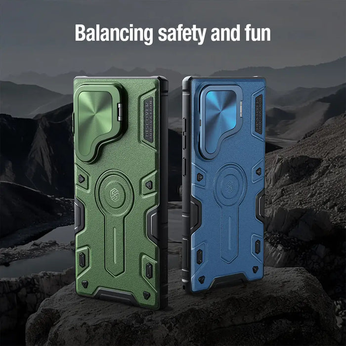 Nillkin CamShield Armor Prop Case for Samsung Galaxy S24 Ultra - black - Cell phone cases and covers<<<HurtelXML