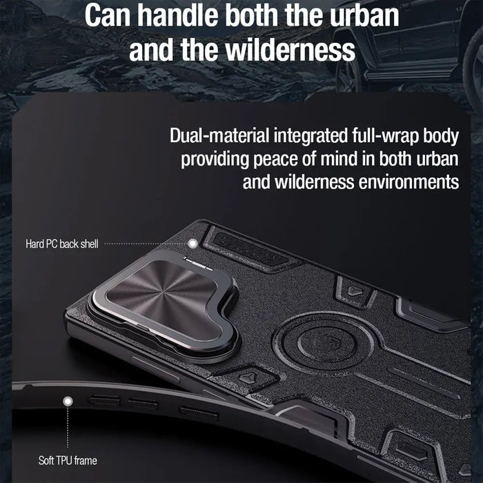 Nillkin CamShield Armor Prop Case for Samsung Galaxy S24 Ultra - black - Cell phone cases and covers<<<HurtelXML