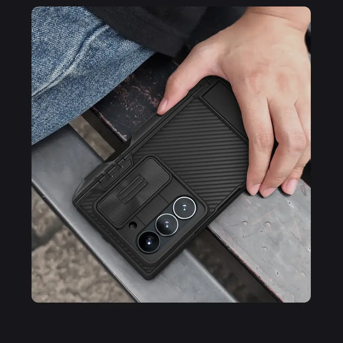 Nillkin CamShield Fold Case for Samsung Galaxy Z Fold 6 5G with Stylus Holder - Black - Cell phone cases