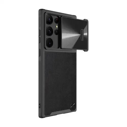 Nillkin CamShield Leather case for Samsung Galaxy S23 Ultra (black) - Protective cases for smartphones<<<Cases<<<GSM