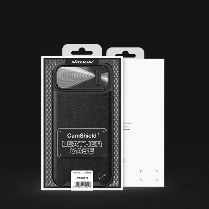 Nillkin CamShield Leather S Case iPhone 14 case cover with camera cover blue - Cell phone cases and covers<<<HurtelXML