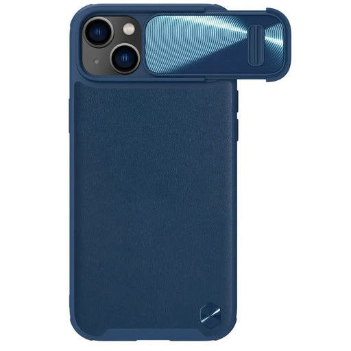 Nillkin CamShield Leather S Case iPhone 14 case cover with camera cover blue - Cell phone cases and covers<<<HurtelXML