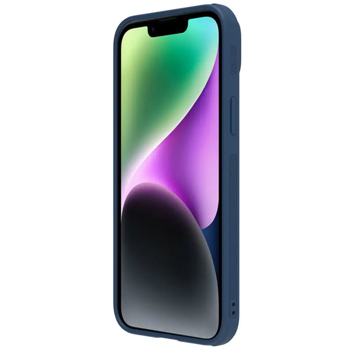 Nillkin CamShield Leather S Case iPhone 14 case cover with camera cover blue - Cell phone cases and covers<<<HurtelXML
