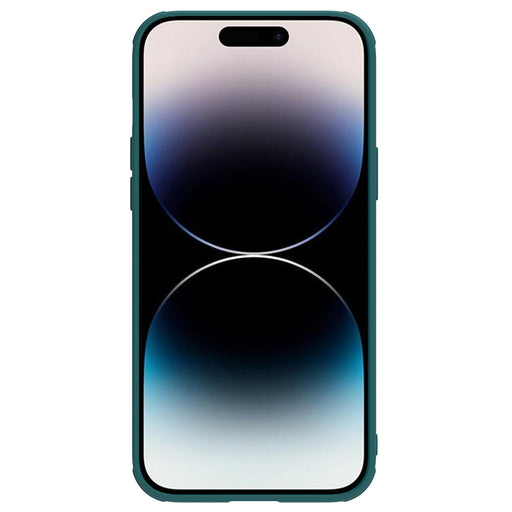 Nillkin CamShield Leather S Case iPhone 14 Pro Max case with camera cover green - Cell phone cases