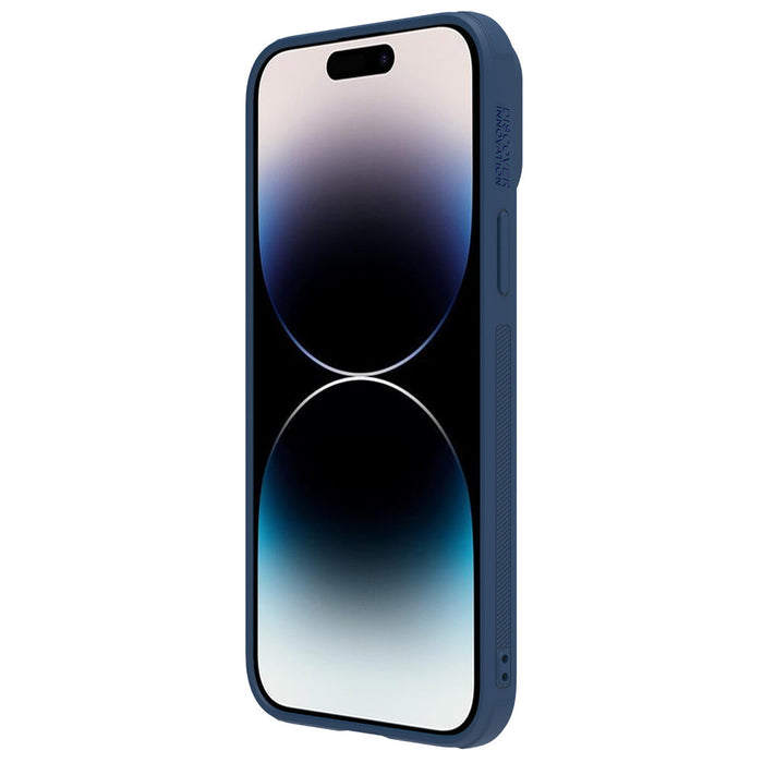 Nillkin CamShield Leather S Case iPhone 14 Pro case with camera cover blue - Cell phone cases and covers<<<HurtelXML