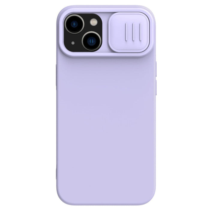 Nillkin CamShield Magnetic Silicone Case iPhone 14 Plus Magnetic MagSafe Camera Cover Purple - Cell phone cases