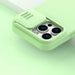 Nillkin CamShield Magnetic Silicone Case iPhone 14 Pro Magnetic MagSafe Cover with Camera Protector Green - Cell phone