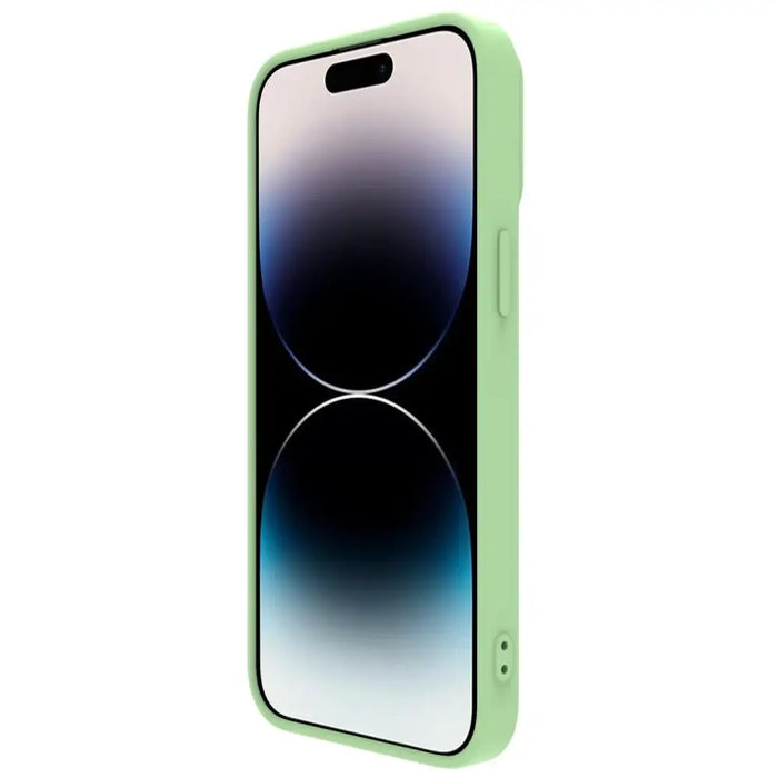 Nillkin CamShield Magnetic Silicone Case iPhone 14 Pro Magnetic MagSafe Cover with Camera Protector Green - Cell phone