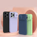 Nillkin CamShield Magnetic Silicone Case iPhone 14 Pro Magnetic MagSafe Cover with Camera Protector Green - Cell phone