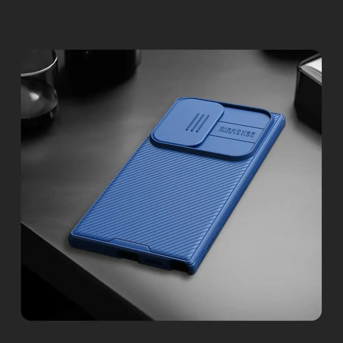 Nillkin CamShield Pro armored case with camera protector for Samsung Galaxy S24 Ultra - blue - Cell phone cases