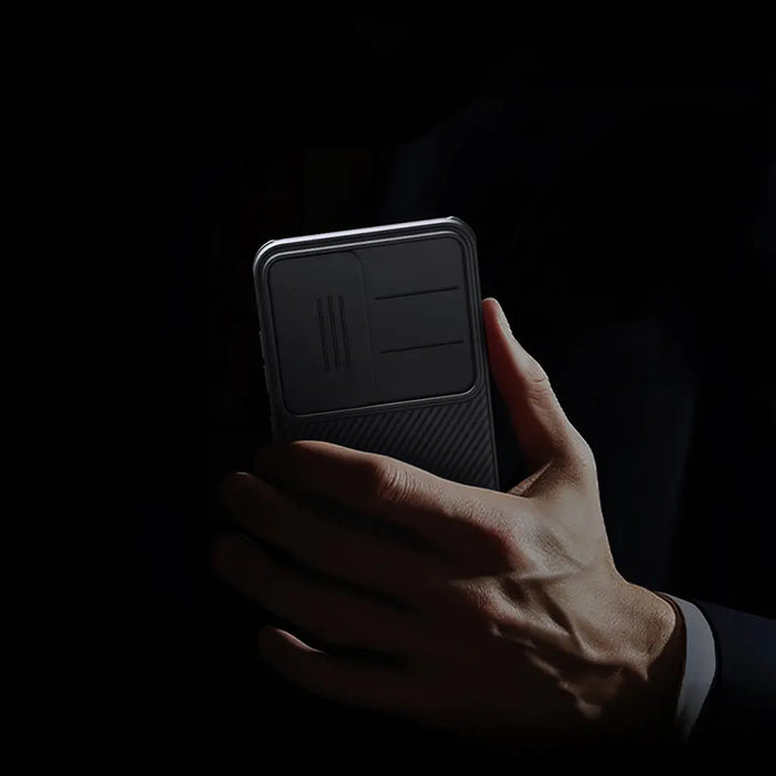 Nillkin CamShield Pro Case for Samsung Galaxy S25 with Camera Cover - Black - Cell phone cases and covers<<<HurtelXML