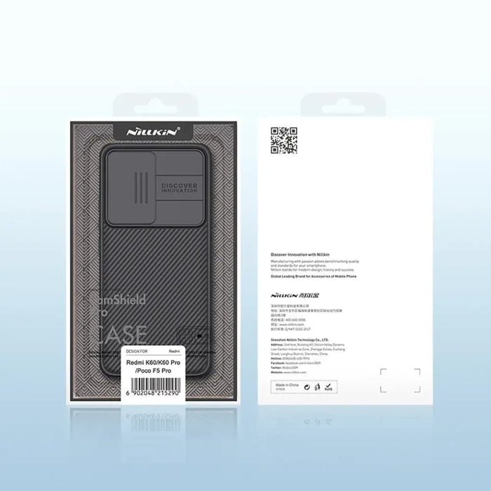 Nillkin CamShield Pro Case for Xiaomi Redmi K60 / K60 Pro / Poco F5 Pro - Black - Cell phone cases