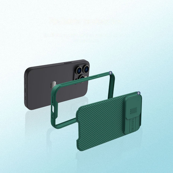 Nillkin CamShield Pro Case iPhone 14 Pro Max Armored Cover Camera Protector Green - Cell phone cases