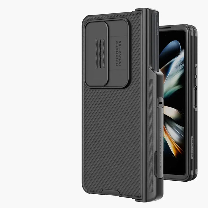 Nillkin CamShield Pro Case (suit) case for Samsung Galaxy Z Fold 4 cover with camera cover stand blue - Cell phone