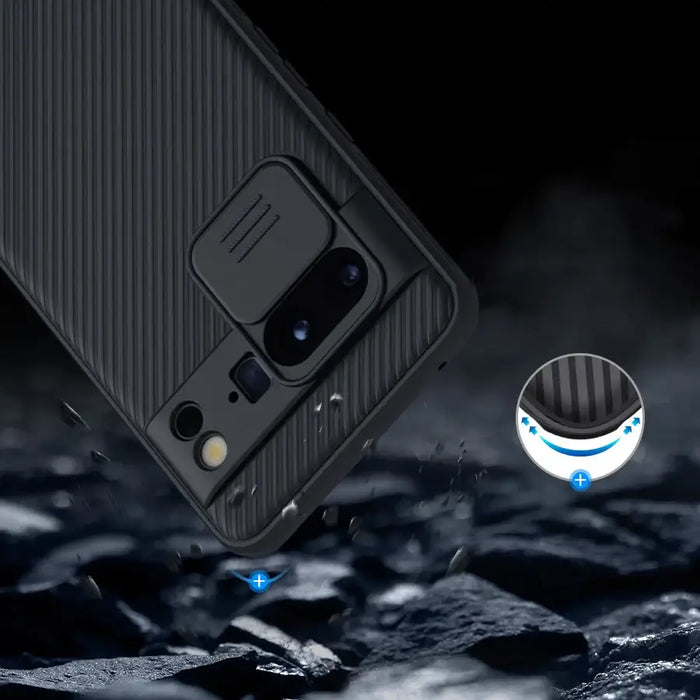 Nillkin CamShield Pro Case with Camera Cover for Google Pixel 8 Pro - Blue - Cell phone cases and covers<<<HurtelXML
