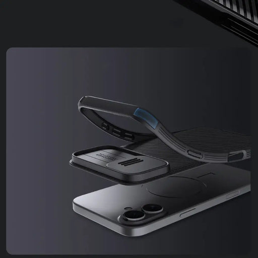 Nillkin CamShield Pro iPhone 16 Case (black) - Cell phone cases and covers<<<HurtelXML&&&Protective cases