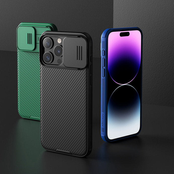 Nillkin CamShield Pro Magnetic Case for iPhone 15 Pro with Camera Protector - Blue - Cell phone cases