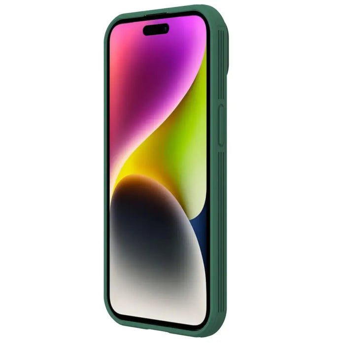 Nillkin CamShield Pro Magnetic Case for iPhone 15 with Camera Protector - Green - Cell phone cases