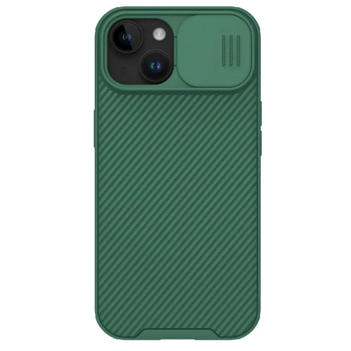 Nillkin CamShield Pro Magnetic Case for iPhone 15 with Camera Protector - Green - Cell phone cases
