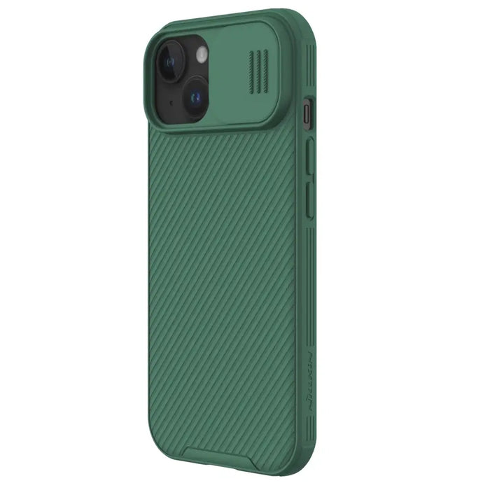 Nillkin CamShield Pro Magnetic Case for iPhone 15 with Camera Protector - Green - Cell phone cases