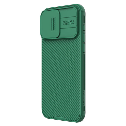 Nillkin CamShield Pro Magnetic Case for iPhone 15 Pro with Camera Protector - Green - Cell phone cases