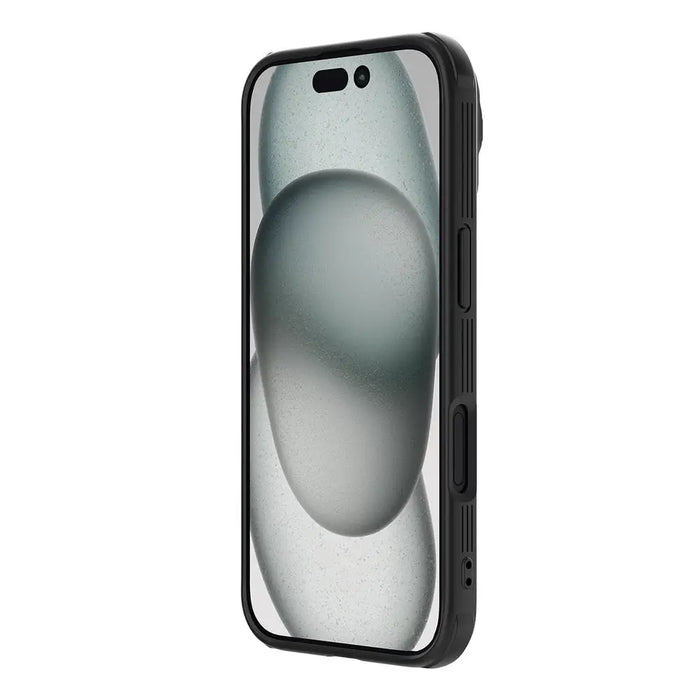Nillkin CamShield Prop Case for iPhone 16 Pro Max with Camera Cover and Stand - Black - Cell phone cases