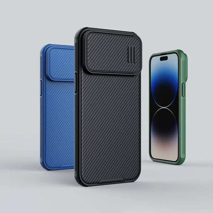 Nillkin CamShield S Case iPhone 14 Pro Max Armored Cover Camera Protector Purple - Cell phone cases