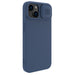 Nillkin CamShield Silky Silicone Case for iPhone 15 Plus with Camera Protector - Dark Blue - Cell phone cases