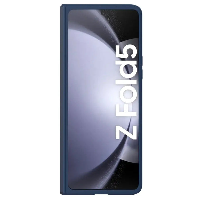 Nillkin CamShield Silky Silicone Case for Samsung Galaxy Z Fold 5 with Camera Protector - Dark Blue - Cell phone cases