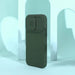 Nillkin CamShield Silky Silicone Case iPhone 14 Pro Max case with camera cover green - Cell phone cases