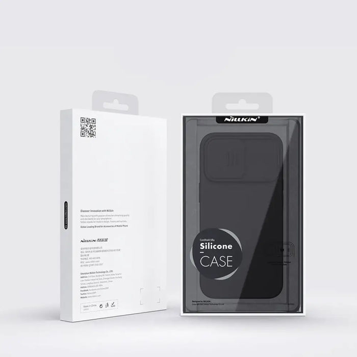 Nillkin CamShield Silky Silicone Case iPhone 14 Pro case with camera cover green - Cell phone cases