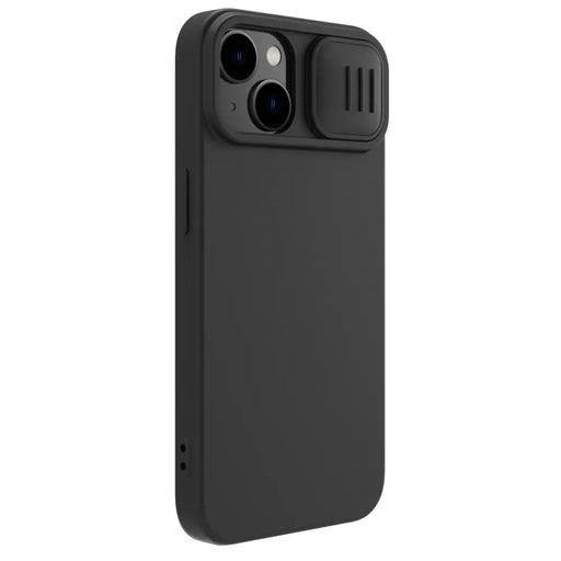 Nillkin CamShield Silky Silicone Case iPhone 14 Case with Camera Protector Black - Cell phone cases