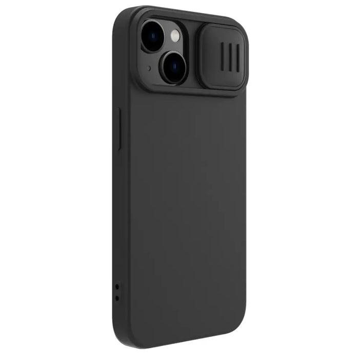 Nillkin CamShield Silky Silicone Case iPhone 14 Case with Camera Protector Black - Cell phone cases