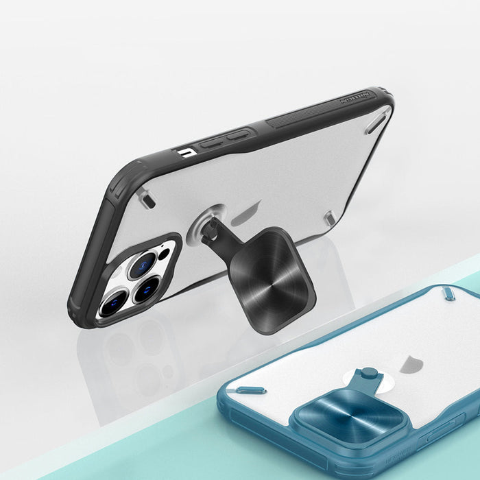 Nillkin Cyclops Case durable case with camera cover and foldable stand for iPhone 13 Pro Max black - Cell phone cases