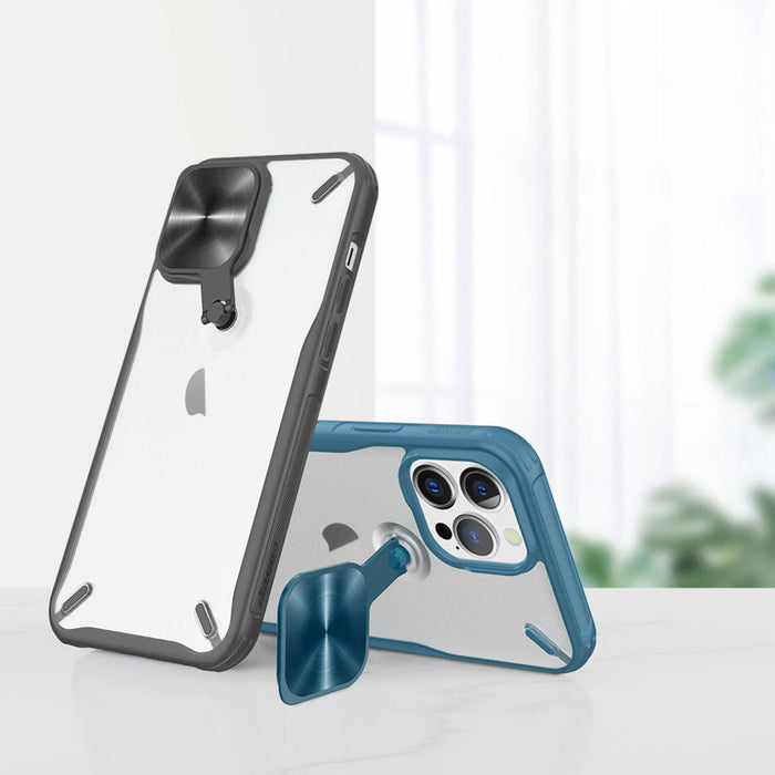 Nillkin Cyclops Case durable case with camera cover and foldable stand for iPhone 13 Pro Max black - Cell phone cases