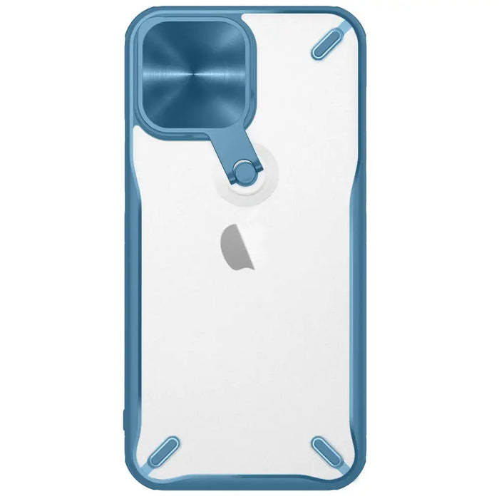 Nillkin Cyclops Case durable case with camera cover and foldable stand for iPhone 13 Pro Max blue - Cell phone cases