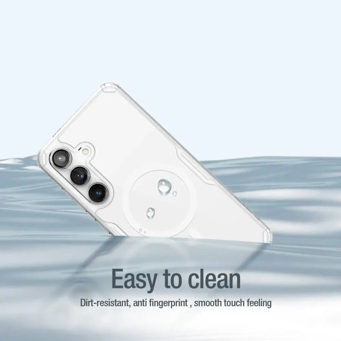 Nillkin Nature Pro armored case with a magnetic ring for Samsung Galaxy S24 - white - Cell phone cases