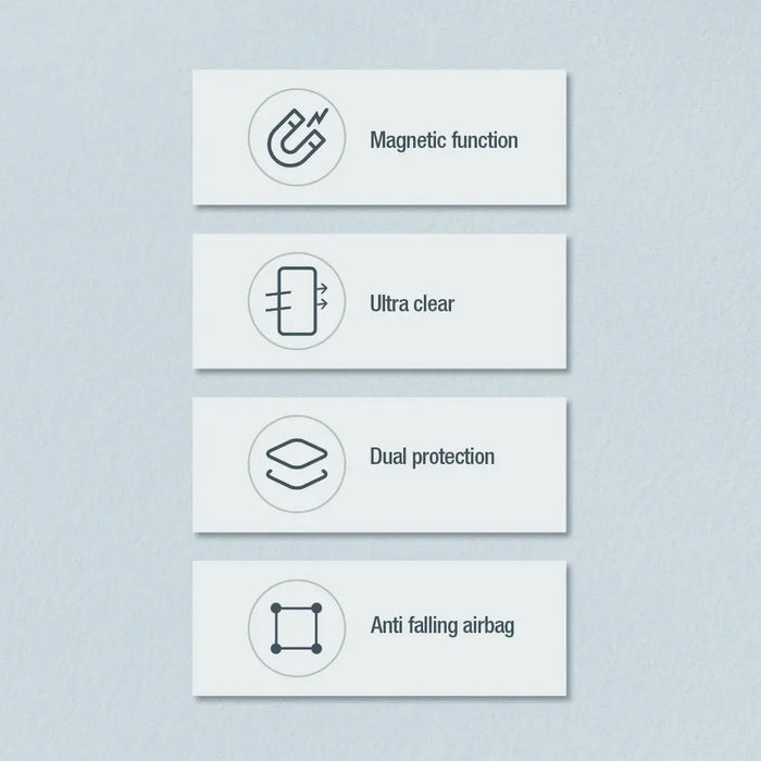 Nillkin Nature Pro armored case with a magnetic ring for Samsung Galaxy S24 Ultra - white - Cell phone cases