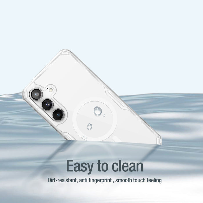 Nillkin Nature Pro armored case with a magnetic ring for Samsung Galaxy S24+ - white - Cell phone cases