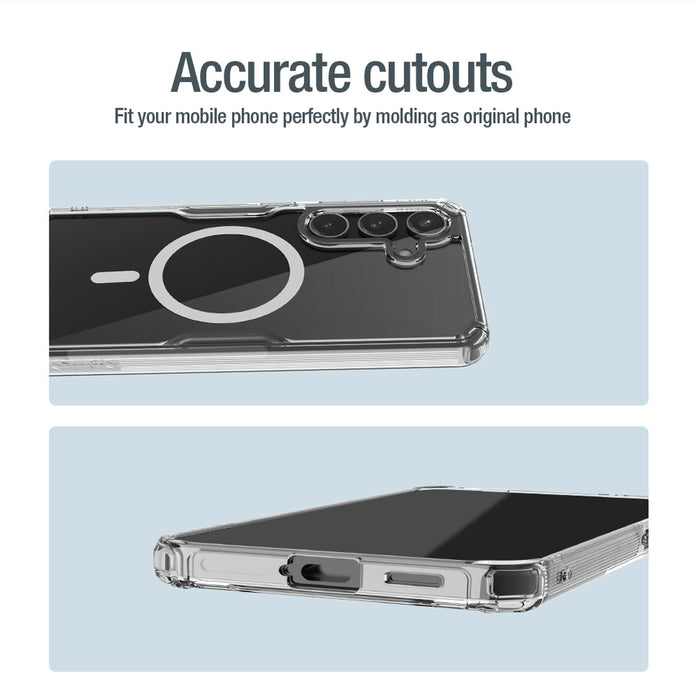 Nillkin Nature Pro armored case with a magnetic ring for Samsung Galaxy S24+ - white - Cell phone cases