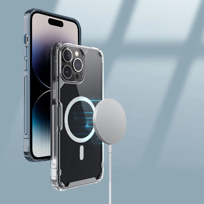 Nillkin Nature Pro armored case with MagSafe for iPhone 15 Pro Max - blue - Cell phone cases and covers<<<HurtelXML
