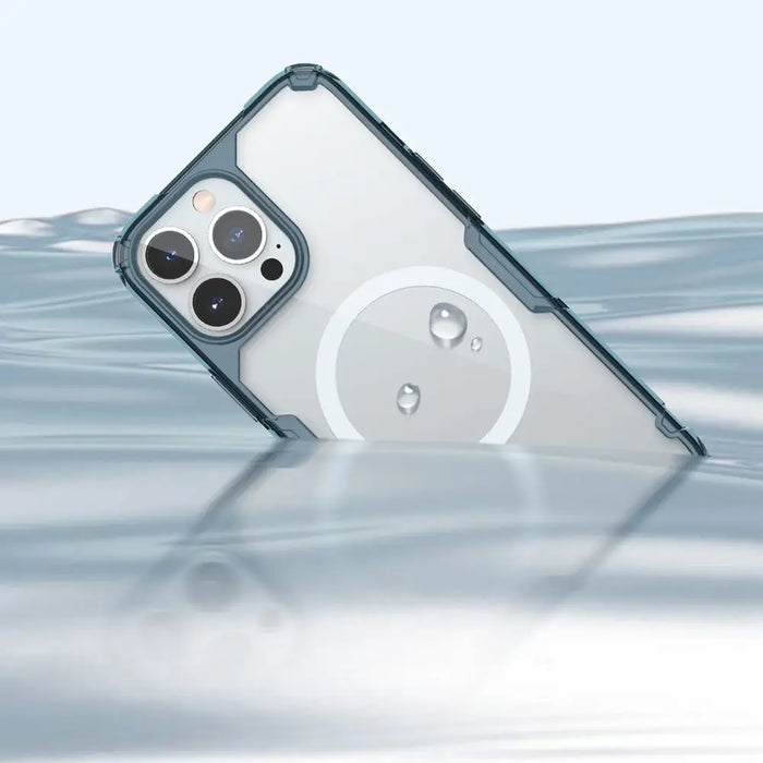 Nillkin Nature Pro armored case with MagSafe for iPhone 15 Pro Max - blue - Cell phone cases and covers<<<HurtelXML
