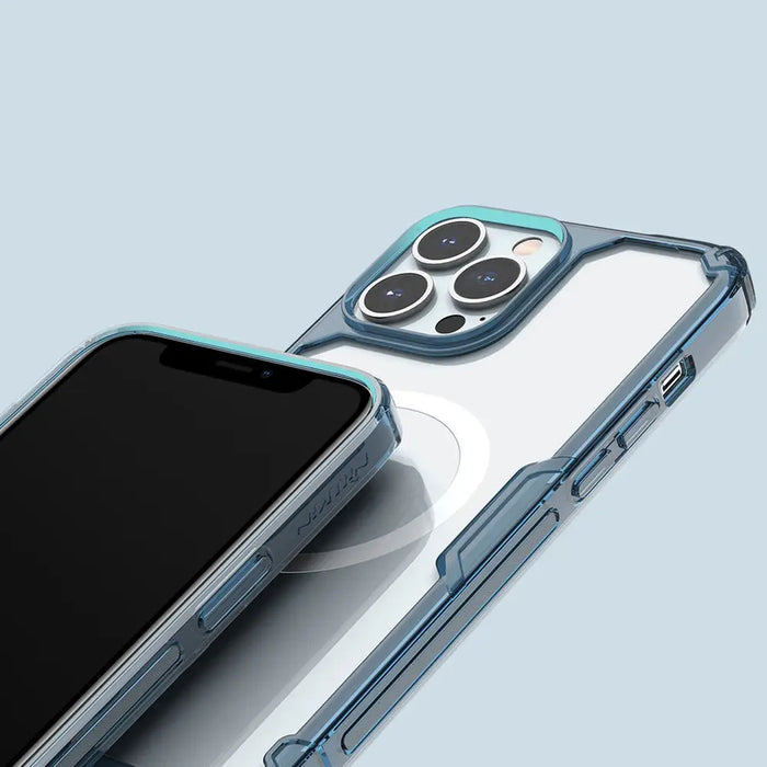 Nillkin Nature Pro armored case with MagSafe for iPhone 15 Pro Max - blue - Cell phone cases and covers<<<HurtelXML