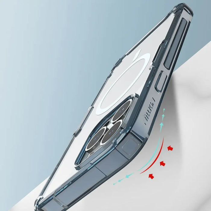 Nillkin Nature Pro armored case with MagSafe for iPhone 15 Pro Max - blue - Cell phone cases and covers<<<HurtelXML