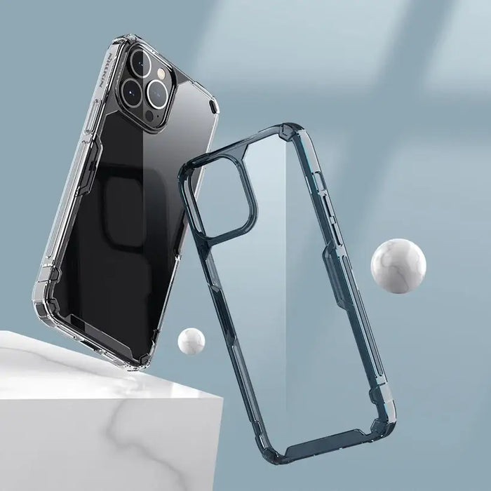 Nillkin Nature Pro case for iPhone 13 Pro Max armored cover blue - Cell phone cases and covers<<<HurtelXML