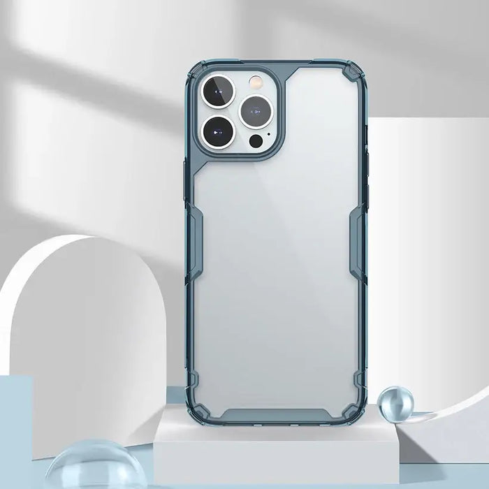 Nillkin Nature Pro case for iPhone 13 Pro Max armored cover blue - Cell phone cases and covers<<<HurtelXML