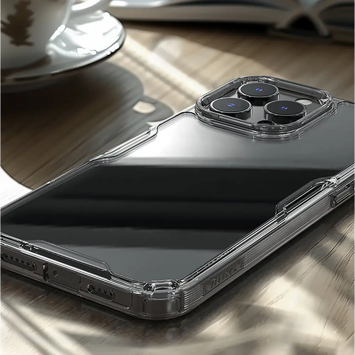 Nillkin Nature Pro Case for iPhone 16 Pro - transparent and white - Cell phone cases and covers<<<HurtelXML