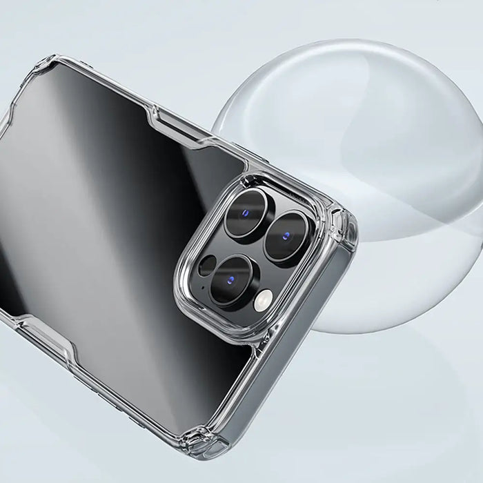 Nillkin Nature Pro Case for iPhone 16 Pro - transparent and white - Cell phone cases and covers<<<HurtelXML